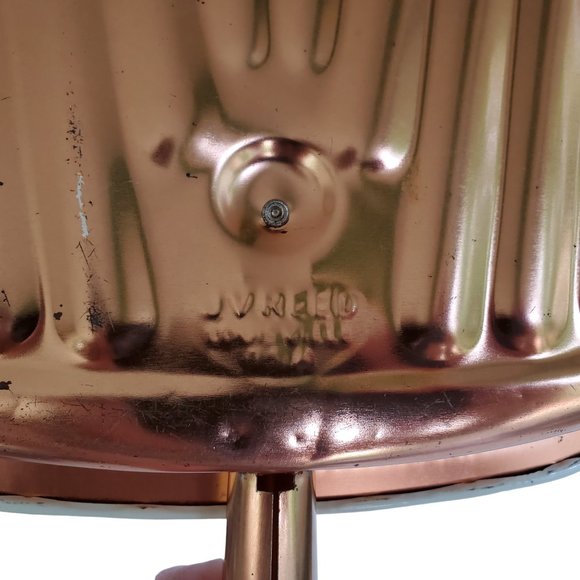 Vintage JV Reed Dust Pan Copper Metal Retro Country Life Signed M. Taber - Picture 7 of 7